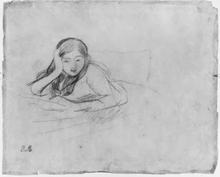 Junges Mädchen beim Lesen, 1889